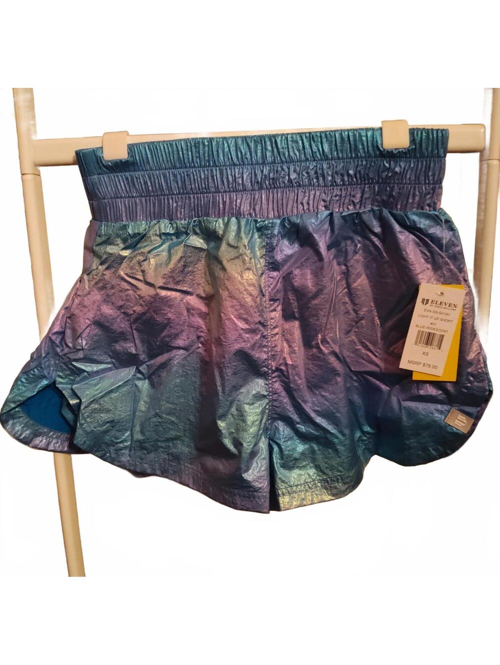 NWT- Eleven Venus Williams shorts light it up blue XS